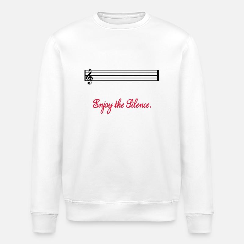 enjoy the silence - Sweat bio ROLLER Stanley/Stella Unisexe - blanc