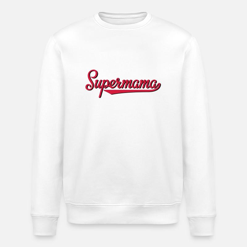 supermama - Sweat bio ROLLER Stanley/Stella Unisexe - blanc