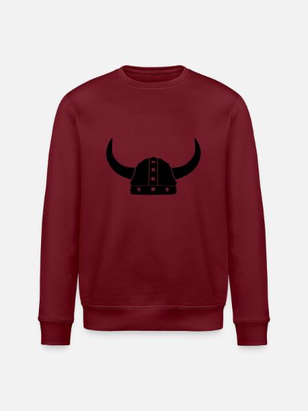 Wikinger Helm Comik - Stanley/Stella Unisex Bio-Sweatshirt ROLLER - Weiß