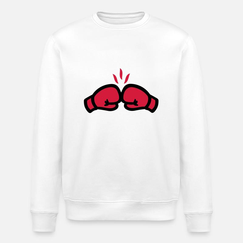 Boxe - Sweat bio ROLLER Stanley/Stella Unisexe - blanc