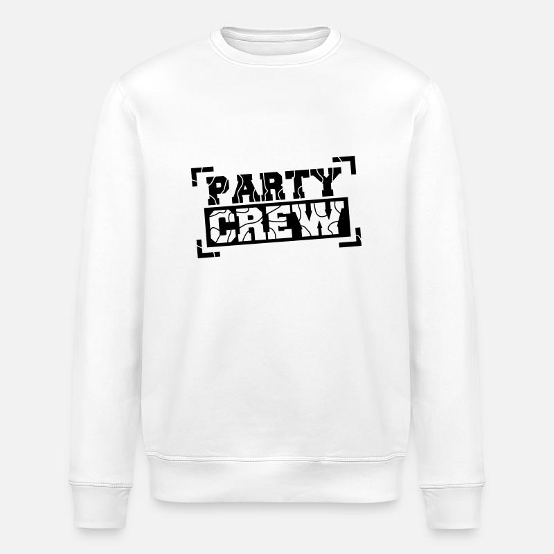 Party Crew Design - Sweat bio ROLLER Stanley/Stella Unisexe - blanc