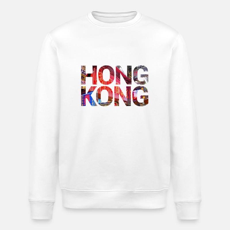 Hongkong - Stanley/Stella Unisex Bio-Sweatshirt ROLLER - Weiß