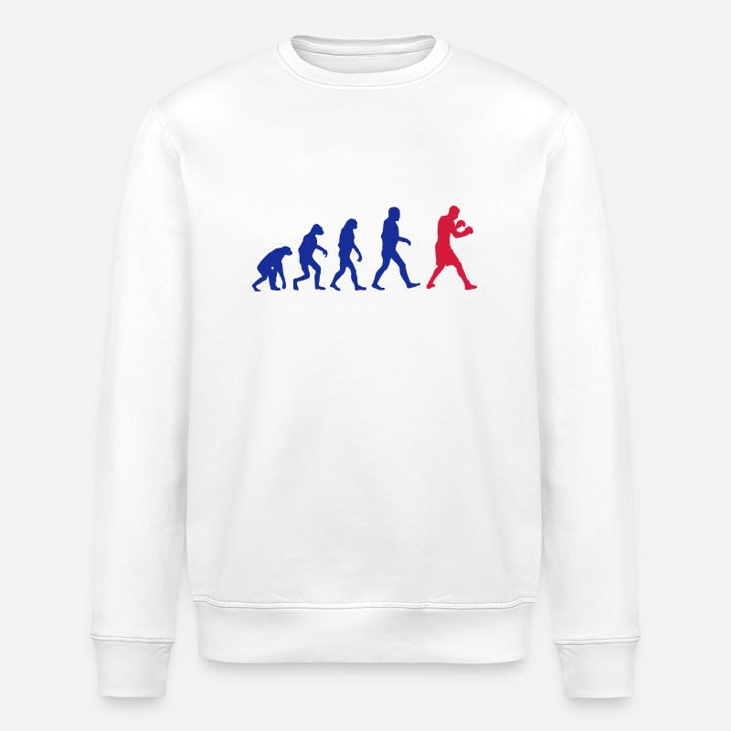 Boxing Evolution logo - Sweat bio ROLLER Stanley/Stella Unisexe - blanc