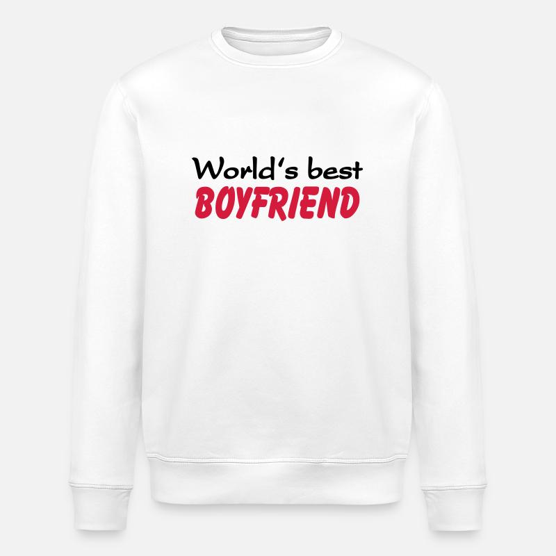 World's best Boyfriend - Stanley/Stella Unisex Bio-Sweatshirt ROLLER - Weiß