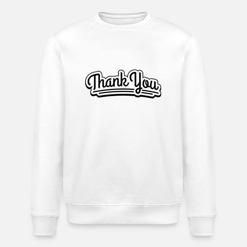 thank_you_hy1 - Stanley/Stella Unisex Bio-Sweatshirt ROLLER - Weiß