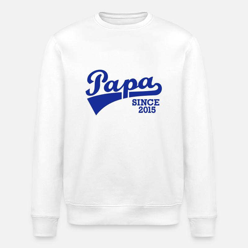 Papa 2015 - Stanley/Stella Unisex Bio-Sweatshirt ROLLER - Weiß