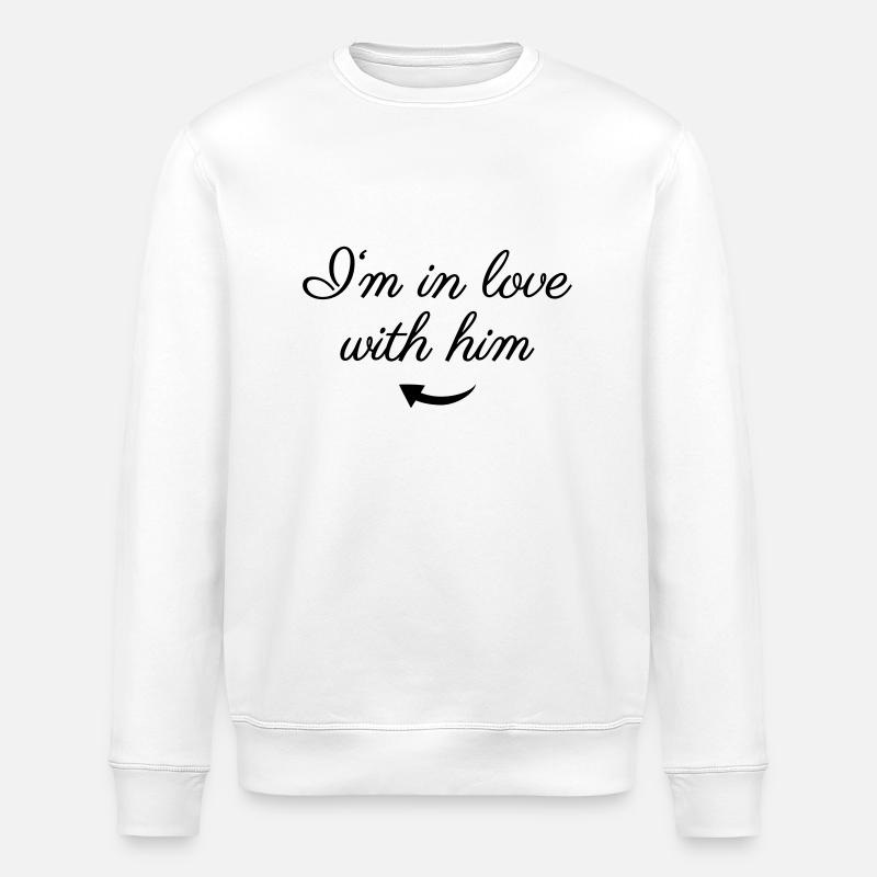 In love with him - Sweat bio ROLLER Stanley/Stella Unisexe - blanc