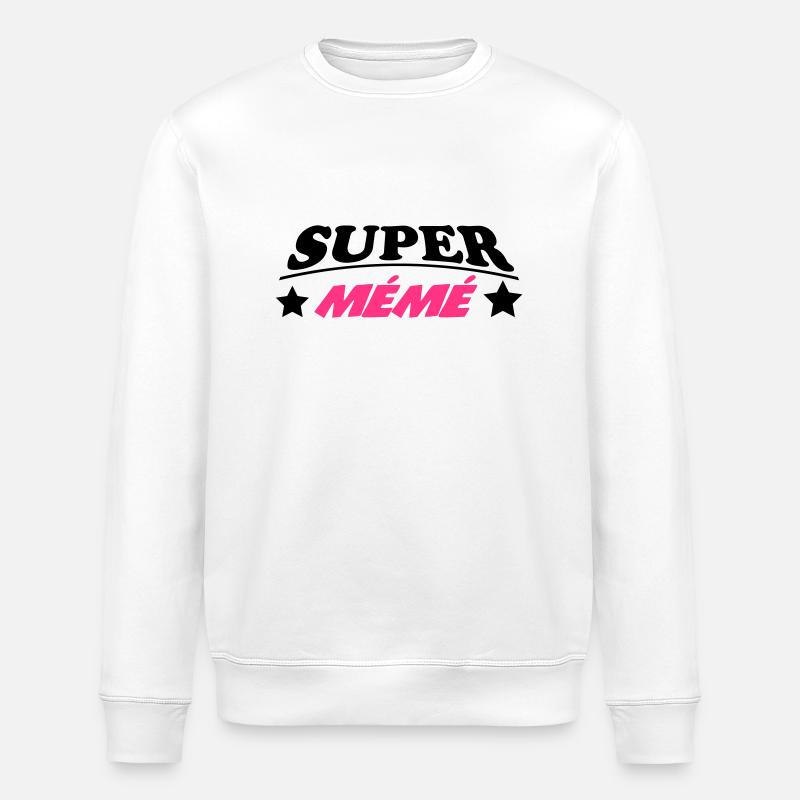 Super Mémé 222 - Stanley/Stella Unisex Bio-Sweatshirt ROLLER - Weiß