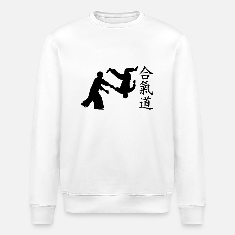 Aikido - Stanley/Stella Unisex Bio-Sweatshirt ROLLER - Weiß