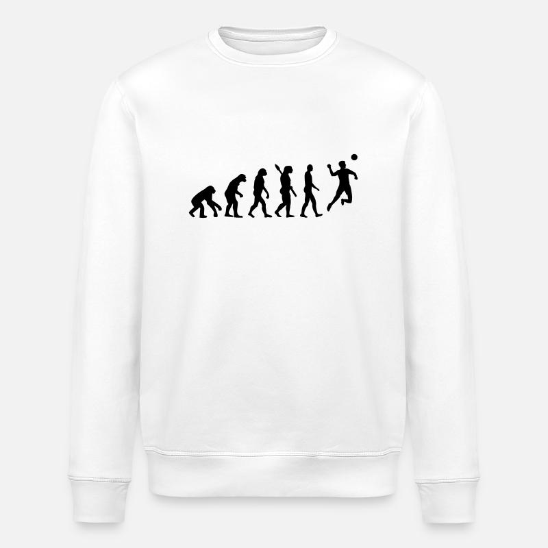 Evolution Fistball - Stanley/Stella ROLLER Unisex Organic Sweatshirt - white