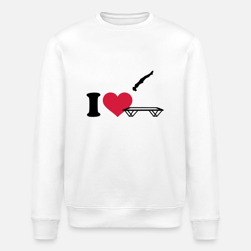 Trampolin - Stanley/Stella Unisex Bio-Sweatshirt ROLLER - Weiß
