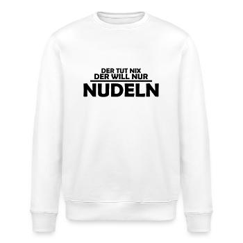 der tut nix, der will nur nudeln - Stanley/Stella Unisex Bio-Sweatshirt ROLLER - Weiß - Vorne - Nik (191cm)