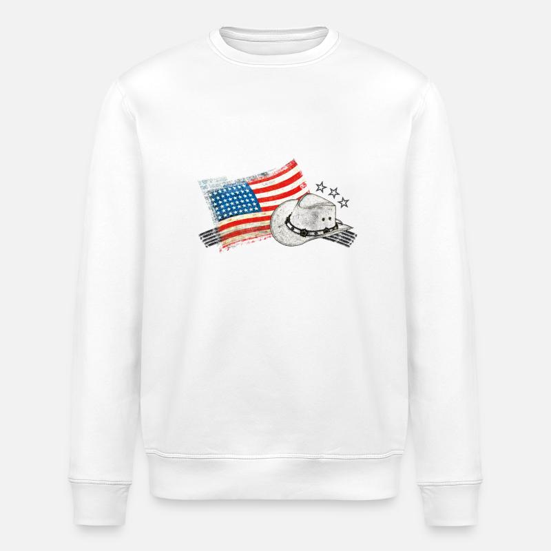 linedance - Stanley/Stella Unisex Bio-Sweatshirt ROLLER - Weiß