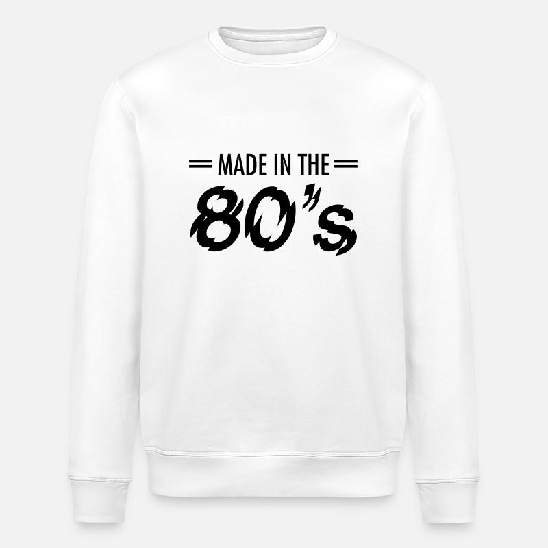 Made In the 80's - Sweat bio ROLLER Stanley/Stella Unisexe - blanc