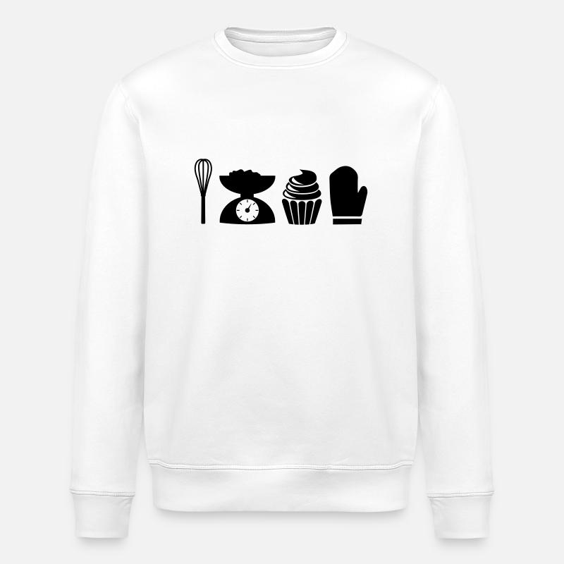 iconbaking - Stanley/Stella Unisex Bio-Sweatshirt ROLLER - Weiß