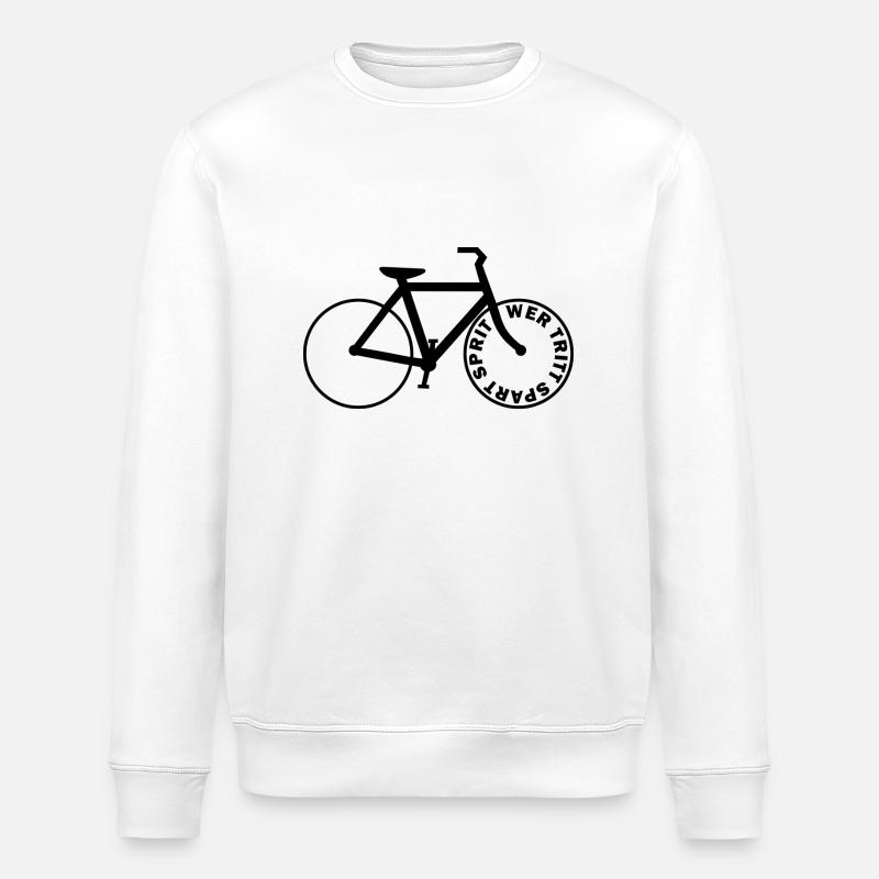 Fahrrad Umwelt - Stanley/Stella Unisex Bio-Sweatshirt ROLLER - Weiß