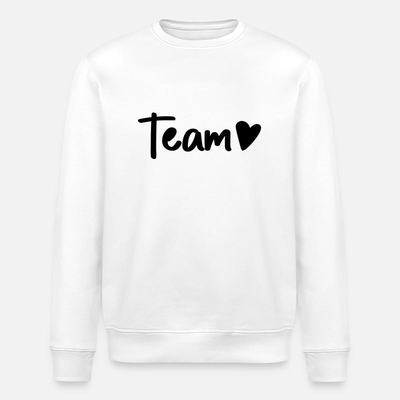 team with heart - Stanley/Stella Unisex Bio-Sweatshirt ROLLER - Weiß