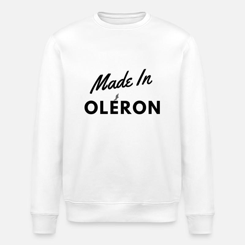 Made in Oléron - Sweat bio ROLLER Stanley/Stella Unisexe - blanc