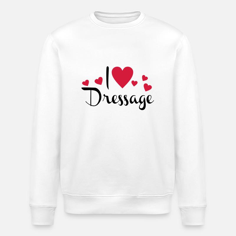 Dressur - Stanley/Stella Unisex Bio-Sweatshirt ROLLER - Weiß