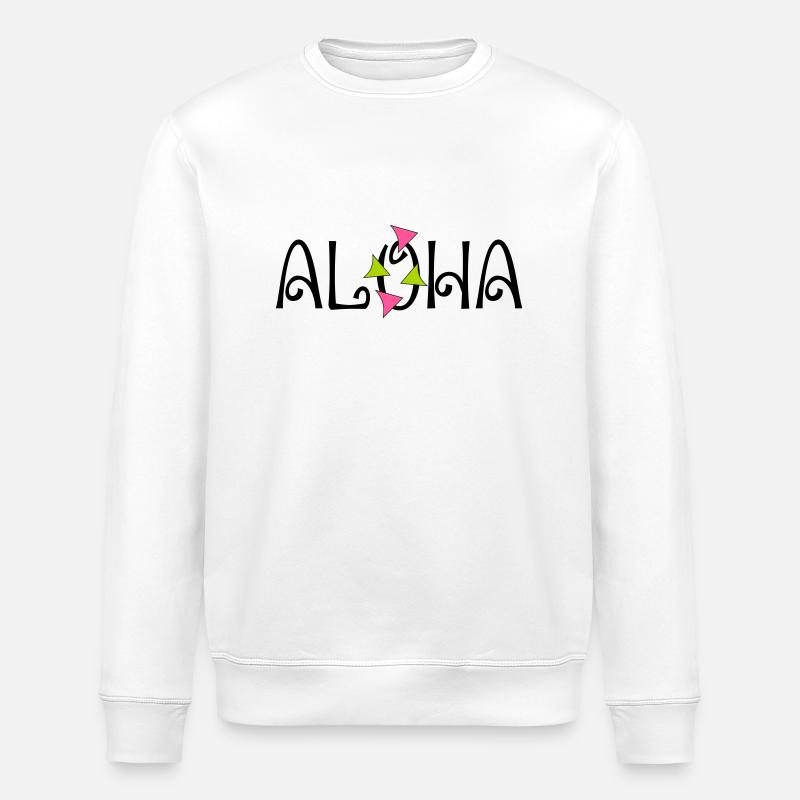 ALOHA - Stanley/Stella Unisex Bio-Sweatshirt ROLLER - Weiß
