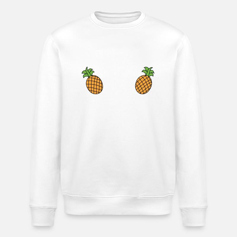 Ananas Brüste - Stanley/Stella Unisex Bio-Sweatshirt ROLLER - Weiß