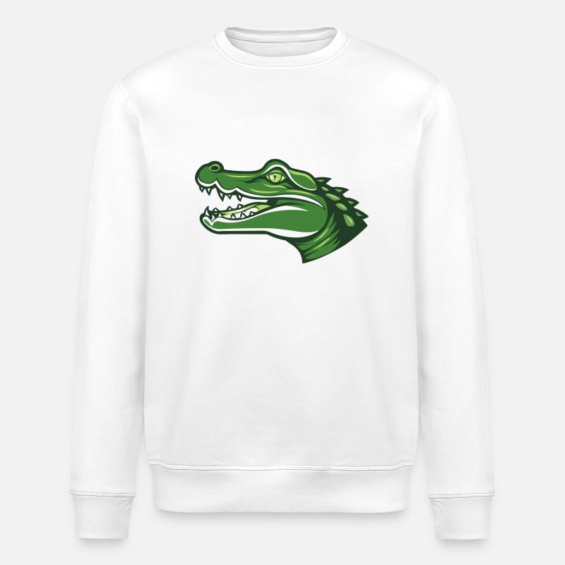 Paul le crocodile - Sweat bio ROLLER Stanley/Stella Unisexe - blanc