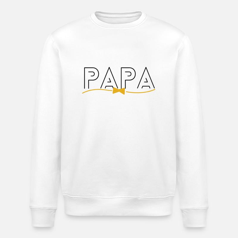 Papa - Sweat bio ROLLER Stanley/Stella Unisexe - blanc