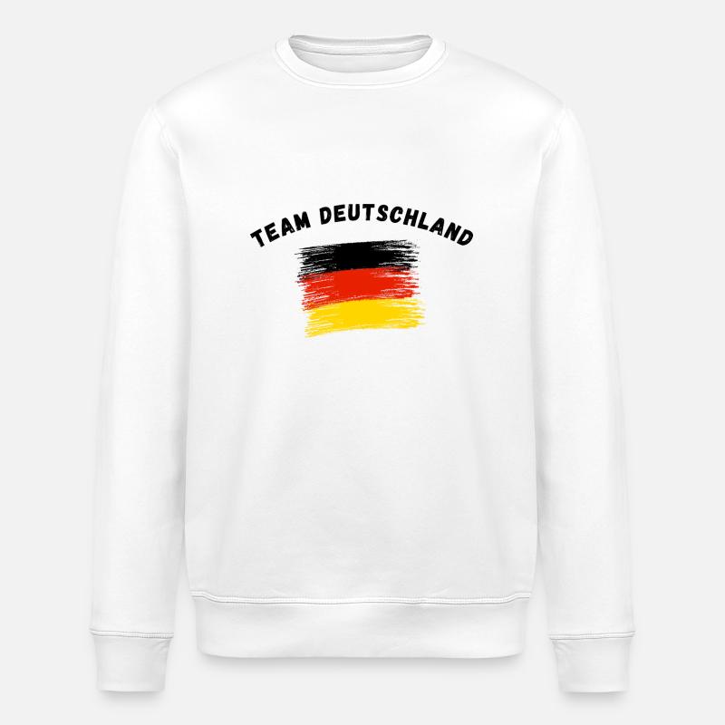Team Deutschland - Stanley/Stella Unisex Bio-Sweatshirt ROLLER - Weiß