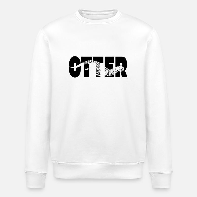 Otter-Tippfehler - Stanley/Stella Unisex Bio-Sweatshirt ROLLER - Weiß