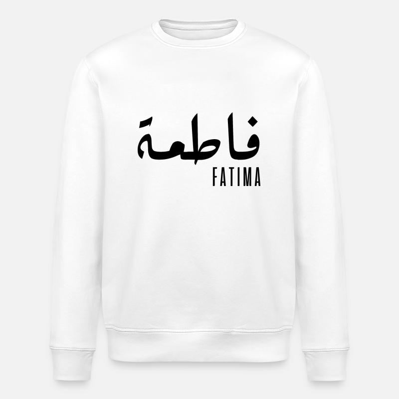 Fatima prénom en arabe - Sweat bio ROLLER Stanley/Stella Unisexe - blanc