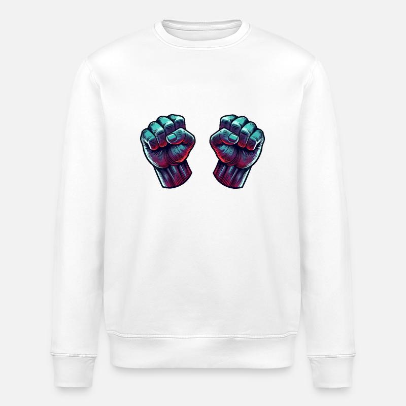 Faust Comic 2 - Stanley/Stella ROLLER Unisex Organic Sweatshirt - white