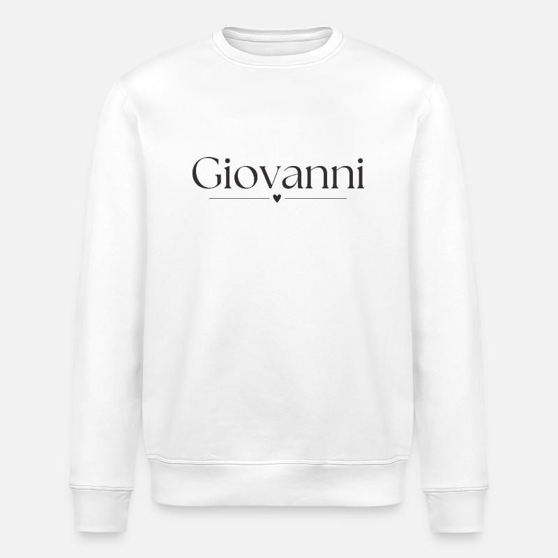 Giovanni - Stanley/Stella Unisex Bio-Sweatshirt ROLLER - Weiß