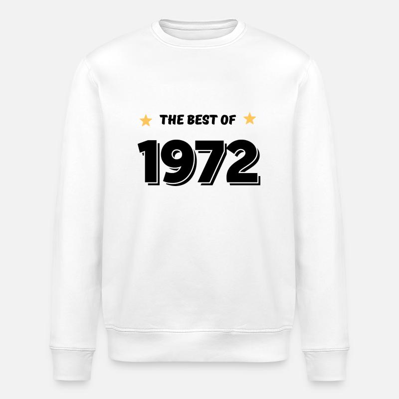 Das Beste von 1972 - Stanley/Stella Unisex Bio-Sweatshirt ROLLER - Weiß
