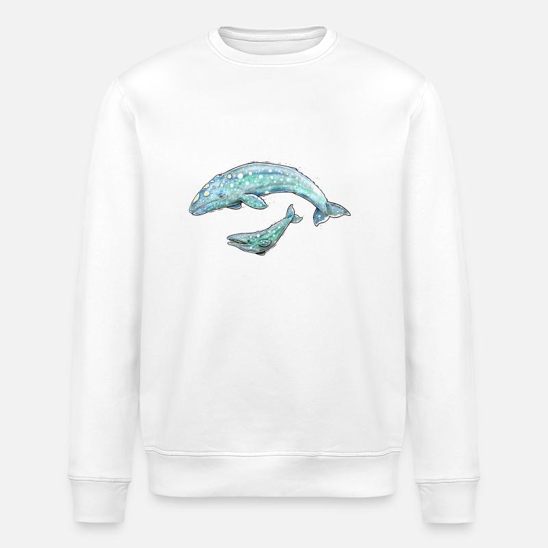 Grauwal - Stanley/Stella Unisex Bio-Sweatshirt ROLLER - Weiß