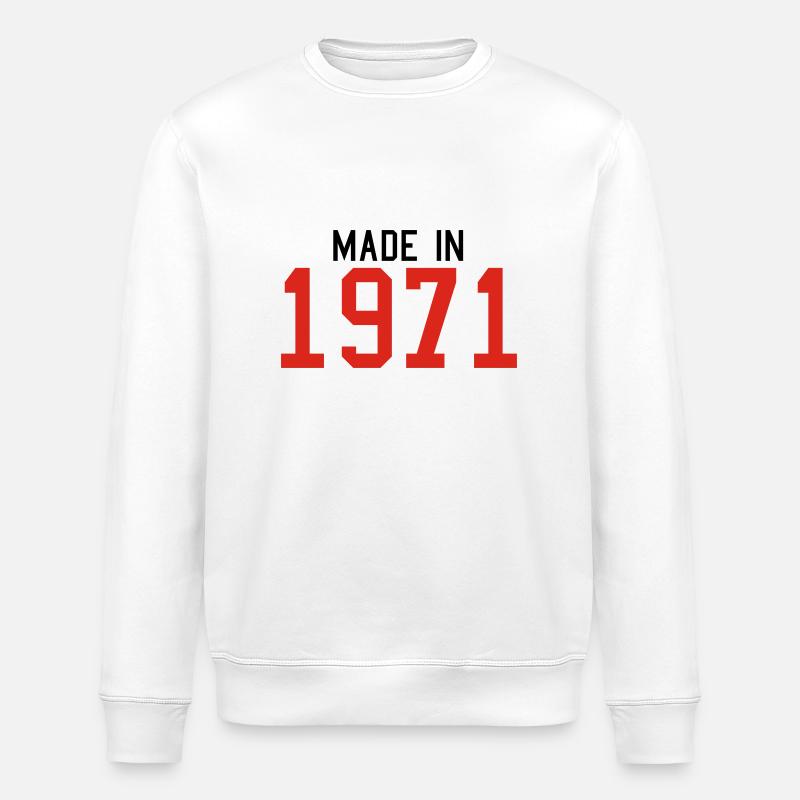 1971 - Sweat bio ROLLER Stanley/Stella Unisexe - blanc