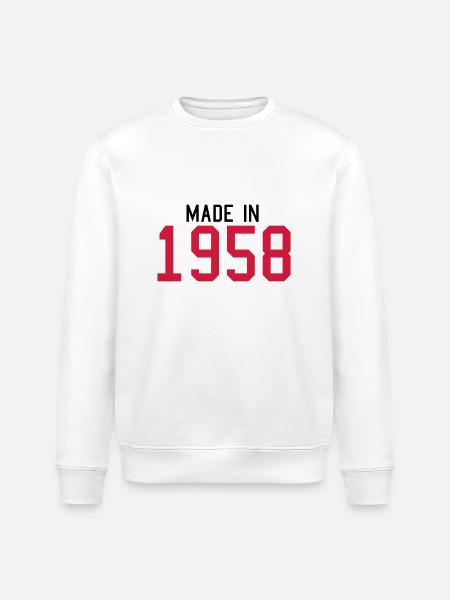 1958 - Stanley/Stella Unisex Bio-Sweatshirt ROLLER - Weiß