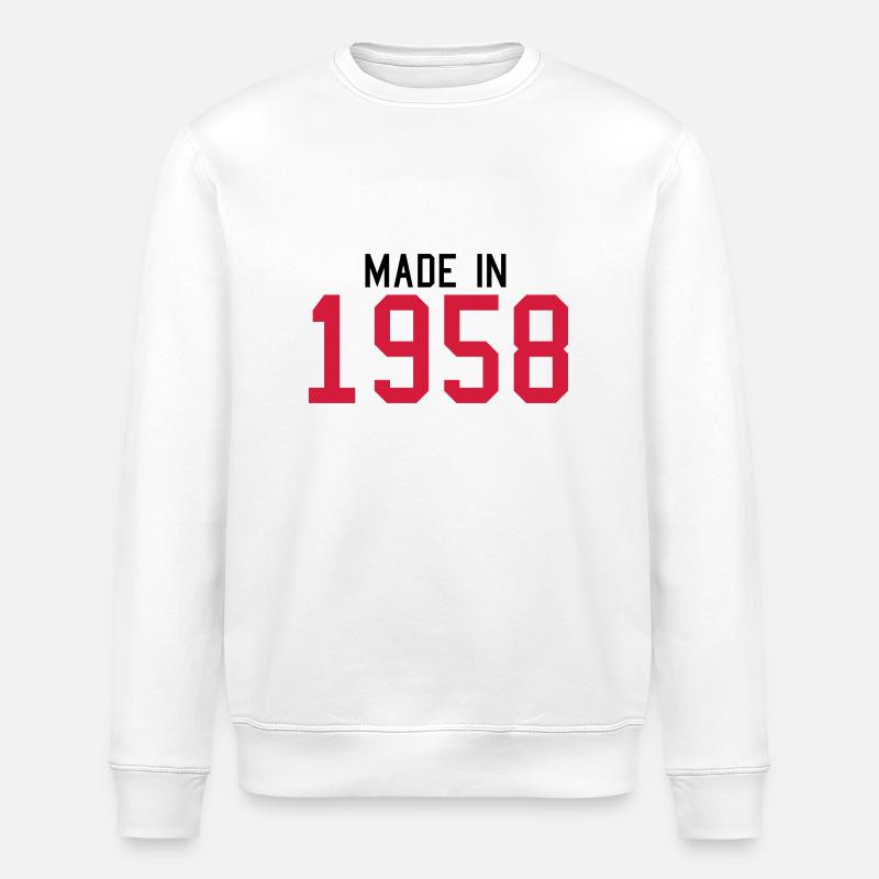 1958 - Stanley/Stella Unisex Bio-Sweatshirt ROLLER - Weiß