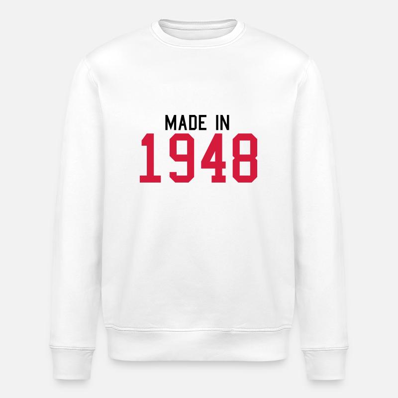 1948 - Stanley/Stella Unisex Bio-Sweatshirt ROLLER - Weiß