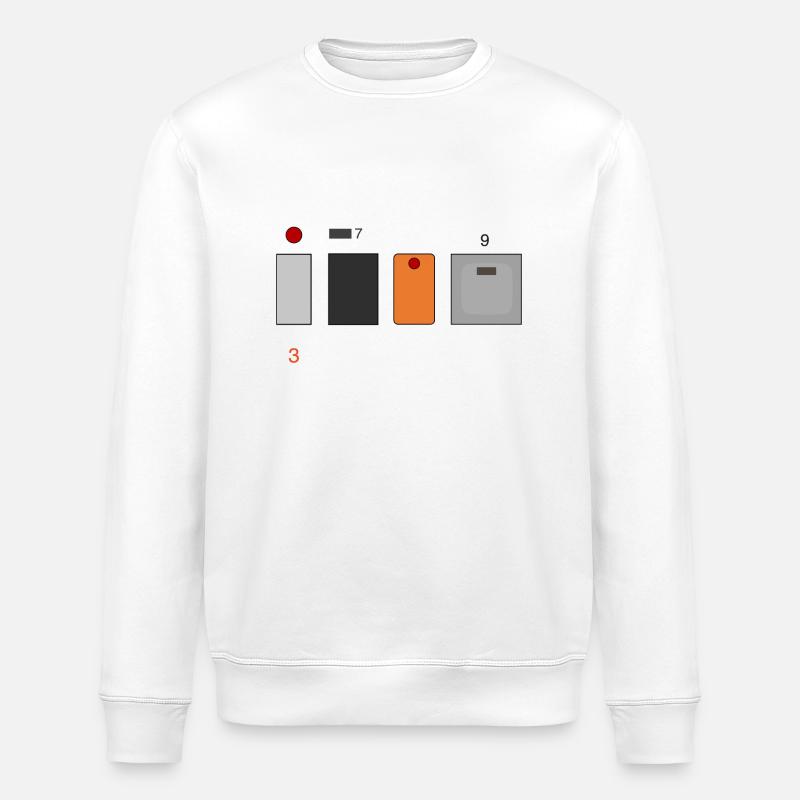 3789 (Minimalistic Version) - Stanley/Stella Unisex Bio-Sweatshirt ROLLER - Weiß