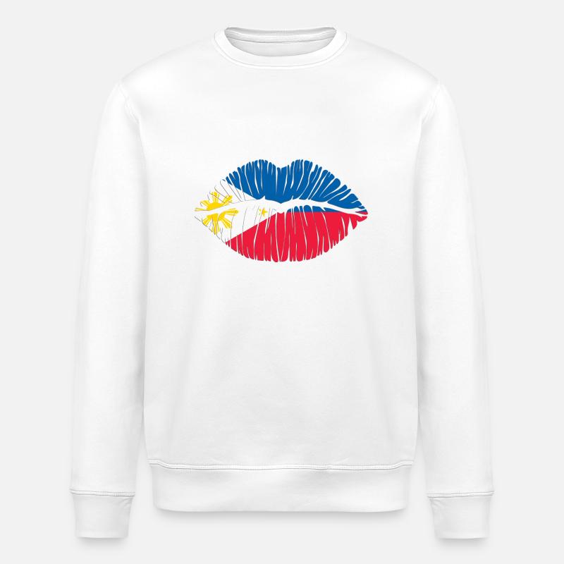 Kuss Philippinen - Stanley/Stella Unisex Bio-Sweatshirt ROLLER - Weiß