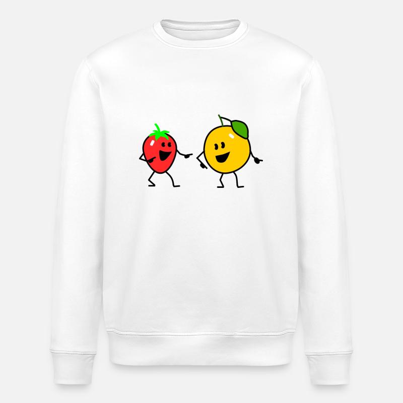 fruit salad one - Stanley/Stella Unisex Bio-Sweatshirt ROLLER - Weiß