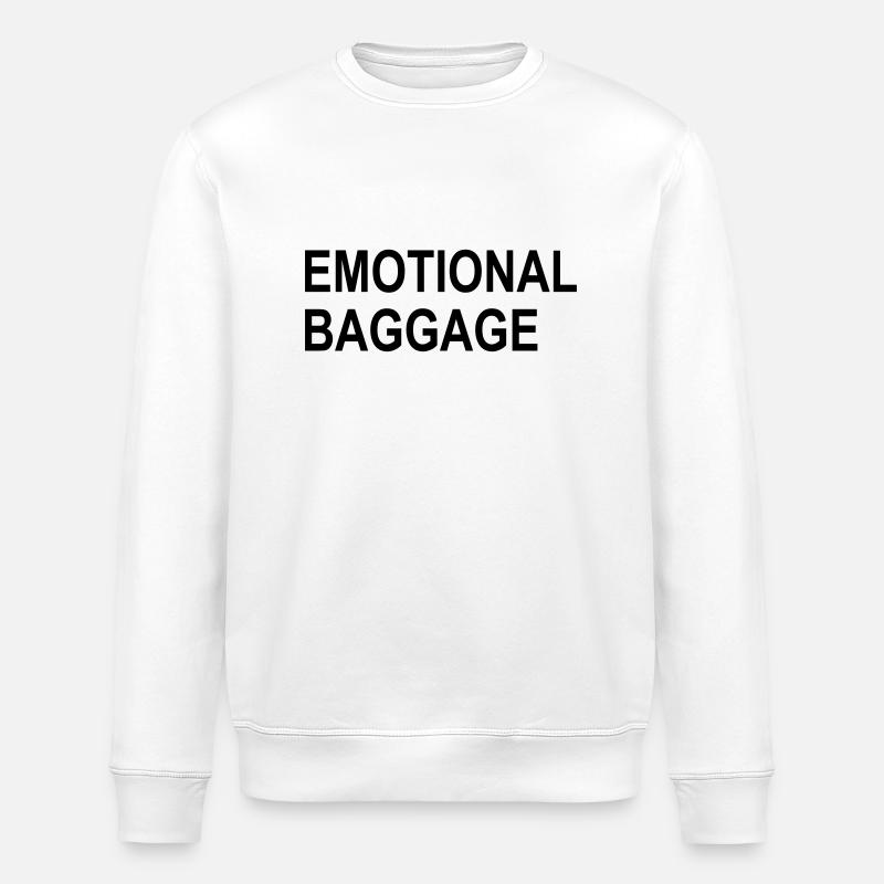2541614 123402281 baggage émotionnel - Sweat bio ROLLER Stanley/Stella Unisexe - blanc