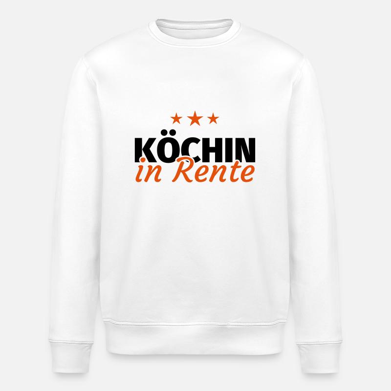 Köchin Rente - Stanley/Stella Unisex Bio-Sweatshirt ROLLER - Weiß