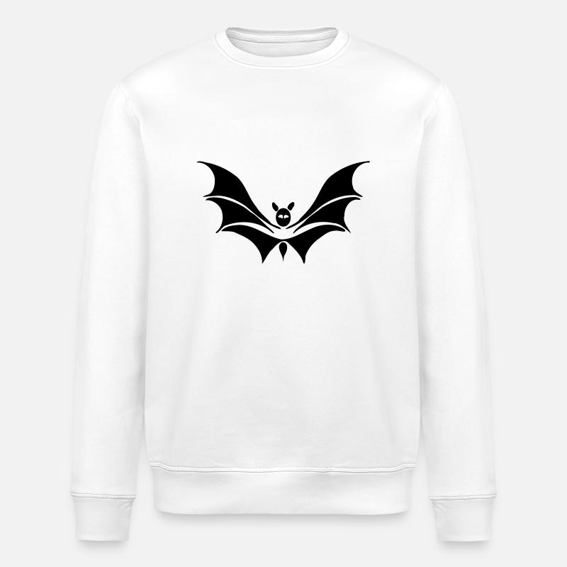 bat - Stanley/Stella ROLLER Unisex Organic Sweatshirt - white
