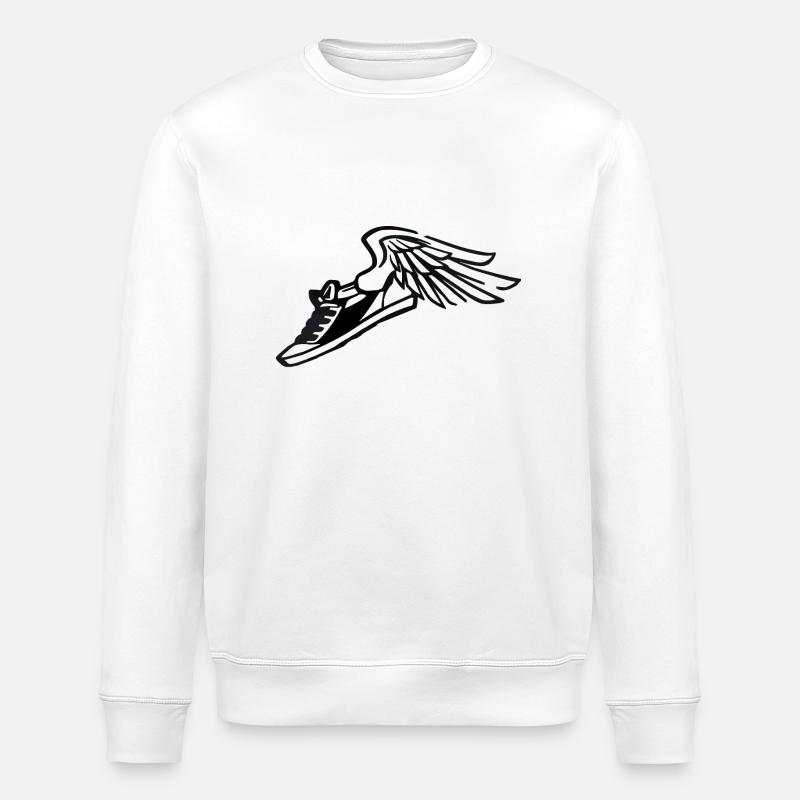 Turnschuh mit Flügeln Sneaker - Stanley/Stella Unisex Bio-Sweatshirt ROLLER - Weiß