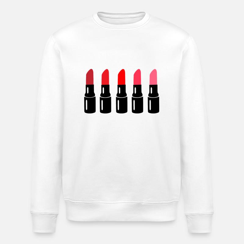 Rouge à lèvres - Sweat bio ROLLER Stanley/Stella Unisexe - blanc