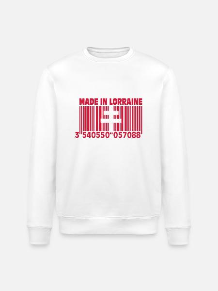 Made in Lorraine II - Stanley/Stella ROLLER Unisex Organic Sweatshirt - white