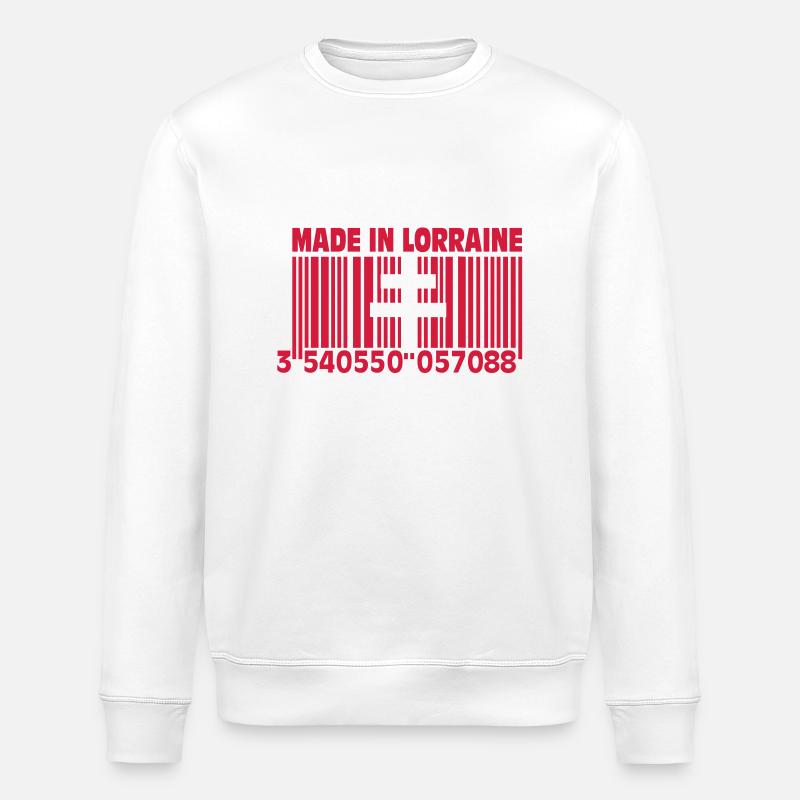 Made in Lorraine II - Sweat bio ROLLER Stanley/Stella Unisexe - blanc