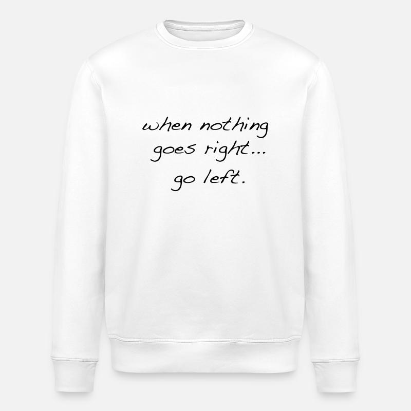 go_left - Stanley/Stella ROLLER Unisex Organic Sweatshirt - white