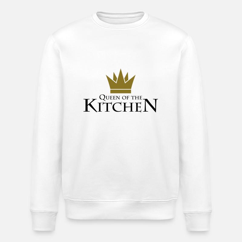 Queen Of The Kitchen - Stanley/Stella Unisex Bio-Sweatshirt ROLLER - Weiß
